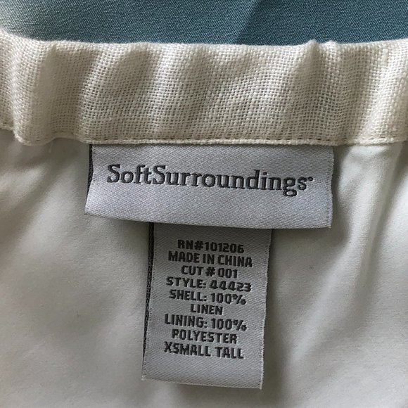 Soft Surroundings Linen blend waterfall maxi skirt - Picture 6 of 6